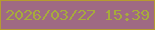 文字の大きさ：3、枠の色：b69b2f、背景の色：9f6a83、文字の色：a7ab3c 無料ブログパーツのブログ時計