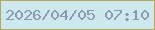 文字の大きさ：2、枠の色：b6a95d、背景の色：cde9ee、文字の色：8a98b2 無料ブログパーツのブログ時計