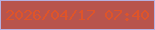 文字の大きさ：1、枠の色：b6b0e0、背景の色：b8544d、文字の色：df5429 無料ブログパーツのブログ時計