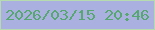 文字の大きさ：2、枠の色：b6dbaf、背景の色：aab1e0、文字の色：56a770 無料ブログパーツのブログ時計