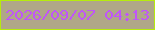 文字の大きさ：3、枠の色：b6eb0d、背景の色：b0a788、文字の色：c055f9 無料ブログパーツのブログ時計