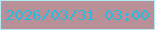 文字の大きさ：3、枠の色：b6ebf4、背景の色：b89098、文字の色：29badd 無料ブログパーツのブログ時計