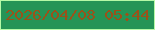 文字の大きさ：3、枠の色：b6f9a6、背景の色：259456、文字の色：9a521a 無料ブログパーツのブログ時計