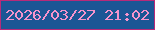 文字の大きさ：4、枠の色：b72a79、背景の色：1b5695、文字の色：f694cc 無料ブログパーツのブログ時計