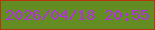 文字の大きさ：1、枠の色：b7360d、背景の色：638c22、文字の色：b031dd 無料ブログパーツのブログ時計