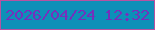 文字の大きさ：5、枠の色：b752a1、背景の色：0d90b8、文字の色：7530bc 無料ブログパーツのブログ時計