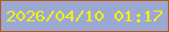 文字の大きさ：1、枠の色：b7561c、背景の色：9ba9d2、文字の色：f8ef0d 無料ブログパーツのブログ時計