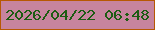 文字の大きさ：3、枠の色：b75803、背景の色：c7849e、文字の色：1c5c12 無料ブログパーツのブログ時計