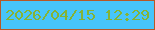 文字の大きさ：1、枠の色：b75826、背景の色：47c5fa、文字の色：85b334 無料ブログパーツのブログ時計