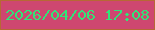 文字の大きさ：1、枠の色：b76835、背景の色：ce4770、文字の色：30e578 無料ブログパーツのブログ時計