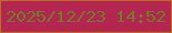 文字の大きさ：3、枠の色：b77018、背景の色：b42552、文字の色：6f7e26 無料ブログパーツのブログ時計