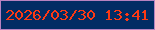 文字の大きさ：1、枠の色：b782c0、背景の色：022c64、文字の色：fd3914 無料ブログパーツのブログ時計