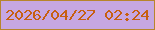文字の大きさ：4、枠の色：b7852c、背景の色：c6a7e2、文字の色：c75f10 無料ブログパーツのブログ時計