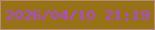 文字の大きさ：1、枠の色：b7887b、背景の色：987316、文字の色：ac43f7 無料ブログパーツのブログ時計