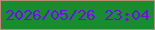 文字の大きさ：5、枠の色：b78e79、背景の色：178d2e、文字の色：710aee 無料ブログパーツのブログ時計
