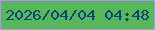 文字の大きさ：1、枠の色：b793f8、背景の色：56b859、文字の色：0e4279 無料ブログパーツのブログ時計