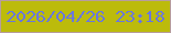 文字の大きさ：1、枠の色：b79d9d、背景の色：bcbb0b、文字の色：6977df 無料ブログパーツのブログ時計