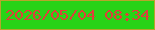 文字の大きさ：5、枠の色：b7a52b、背景の色：28d317、文字の色：de3f3a 無料ブログパーツのブログ時計