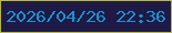 文字の大きさ：2、枠の色：b7b640、背景の色：1e1a45、文字の色：1b91d2 無料ブログパーツのブログ時計