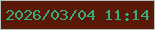 文字の大きさ：5、枠の色：b7c1c0、背景の色：5a1808、文字の色：36ad7e 無料ブログパーツのブログ時計