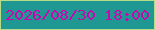 文字の大きさ：3、枠の色：b7dd88、背景の色：1f9893、文字の色：c807ae 無料ブログパーツのブログ時計