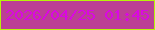 文字の大きさ：2、枠の色：b7f409、背景の色：bc3f95、文字の色：da08e2 無料ブログパーツのブログ時計