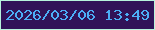 文字の大きさ：3、枠の色：b7f4dc、背景の色：311358、文字の色：4caef7 無料ブログパーツのブログ時計