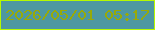 文字の大きさ：2、枠の色：b7f900、背景の色：4e98a1、文字の色：98aa08 無料ブログパーツのブログ時計