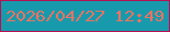 文字の大きさ：1、枠の色：b8104f、背景の色：189aad、文字の色：ea7362 無料ブログパーツのブログ時計