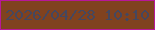 文字の大きさ：3、枠の色：b81799、背景の色：80421f、文字の色：45475e 無料ブログパーツのブログ時計