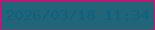 文字の大きさ：2、枠の色：b81c77、背景の色：226579、文字の色：0c6082 無料ブログパーツのブログ時計