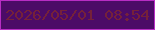 文字の大きさ：4、枠の色：b82dc4、背景の色：4c0b67、文字の色：75213a 無料ブログパーツのブログ時計