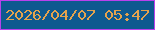 文字の大きさ：4、枠の色：b841ec、背景の色：0d598f、文字の色：e3a34d 無料ブログパーツのブログ時計