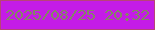 文字の大きさ：4、枠の色：b84477、背景の色：c41ce6、文字の色：848665 無料ブログパーツのブログ時計