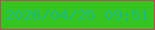 文字の大きさ：3、枠の色：b84a61、背景の色：36c421、文字の色：19b982 無料ブログパーツのブログ時計
