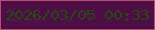 文字の大きさ：3、枠の色：b84d79、背景の色：4d0e45、文字の色：294710 無料ブログパーツのブログ時計