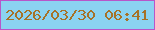 文字の大きさ：4、枠の色：b856c9、背景の色：8bd3f1、文字の色：a67227 無料ブログパーツのブログ時計