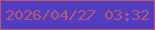 文字の大きさ：5、枠の色：b8586f、背景の色：523dc1、文字の色：b35977 無料ブログパーツのブログ時計