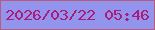 文字の大きさ：4、枠の色：b85d77、背景の色：9294ee、文字の色：ab1b77 無料ブログパーツのブログ時計