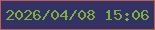 文字の大きさ：4、枠の色：b85e59、背景の色：343264、文字の色：7fae3c 無料ブログパーツのブログ時計