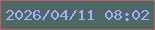 文字の大きさ：1、枠の色：b85f6e、背景の色：4e6863、文字の色：a5adfc 無料ブログパーツのブログ時計