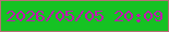 文字の大きさ：2、枠の色：b86e76、背景の色：16c223、文字の色：be19af 無料ブログパーツのブログ時計