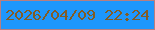 文字の大きさ：4、枠の色：b87e80、背景の色：1e97fc、文字の色：825c24 無料ブログパーツのブログ時計