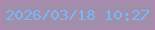 文字の大きさ：1、枠の色：b881b8、背景の色：a08eaa、文字の色：7bb7f6 無料ブログパーツのブログ時計