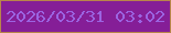文字の大きさ：1、枠の色：b8854b、背景の色：851e97、文字の色：9b64e1 無料ブログパーツのブログ時計