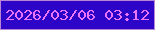文字の大きさ：1、枠の色：b885d5、背景の色：2d05c8、文字の色：ea74fe 無料ブログパーツのブログ時計