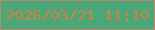 文字の大きさ：3、枠の色：b88a69、背景の色：4ba679、文字の色：ca863e 無料ブログパーツのブログ時計