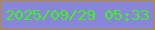 文字の大きさ：4、枠の色：b88b1f、背景の色：8986d9、文字の色：3af719 無料ブログパーツのブログ時計