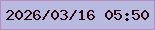 文字の大きさ：2、枠の色：b88cbe、背景の色：b8badf、文字の色：2b090c 無料ブログパーツのブログ時計