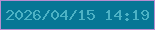 文字の大きさ：3、枠の色：b88dd0、背景の色：067695、文字の色：4cb2c5 無料ブログパーツのブログ時計